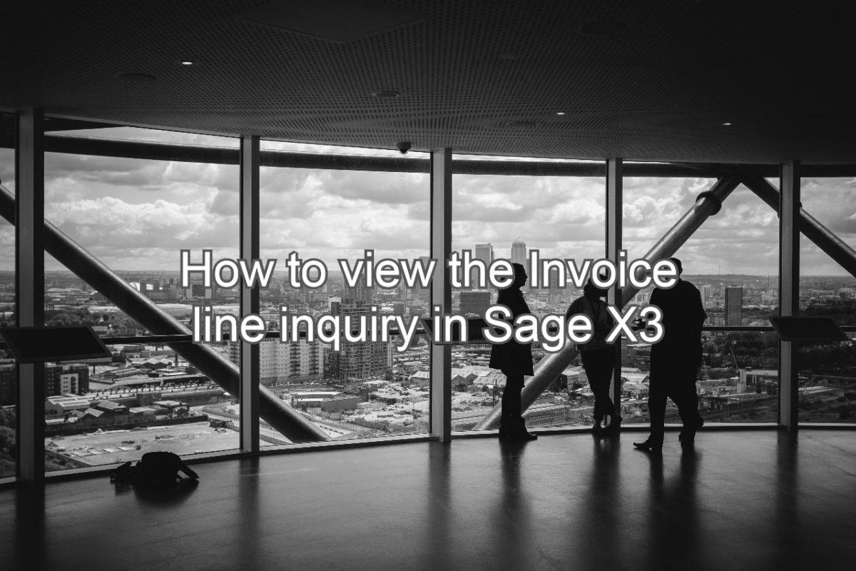 Supplier BP Invoice in Sage X3