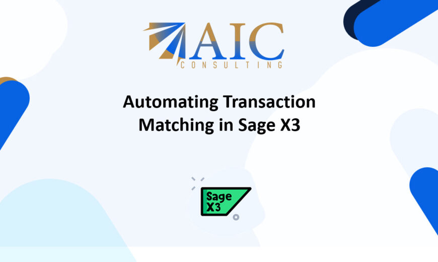 automating transaction in sage x3