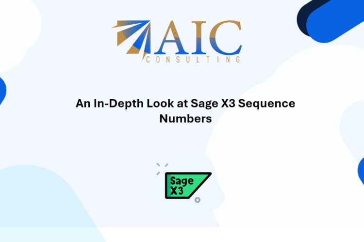 Sequence numbers in Sage X3