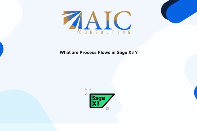What are process flows in Sage X3