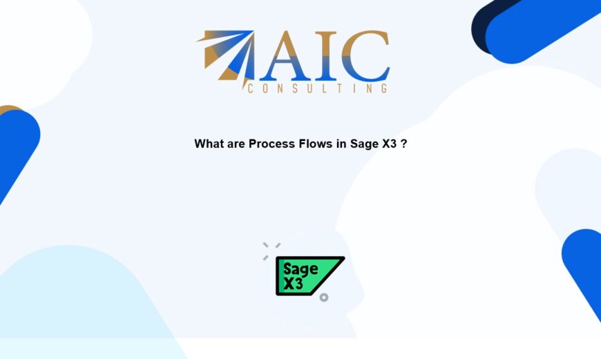What are process flows in Sage X3
